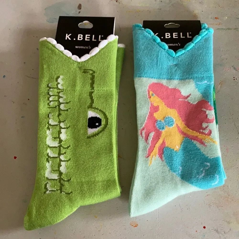 K. Bell Socks Mermaid pair only